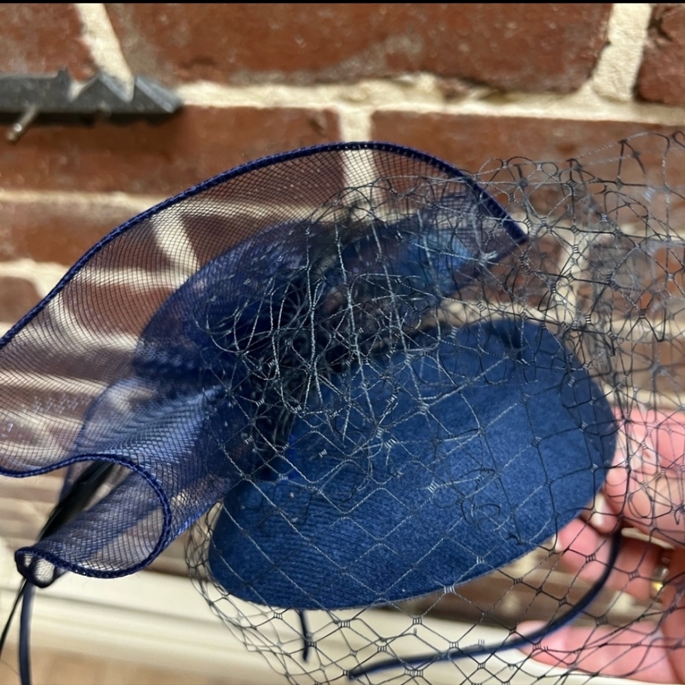 Navy/Royal blue fascinator